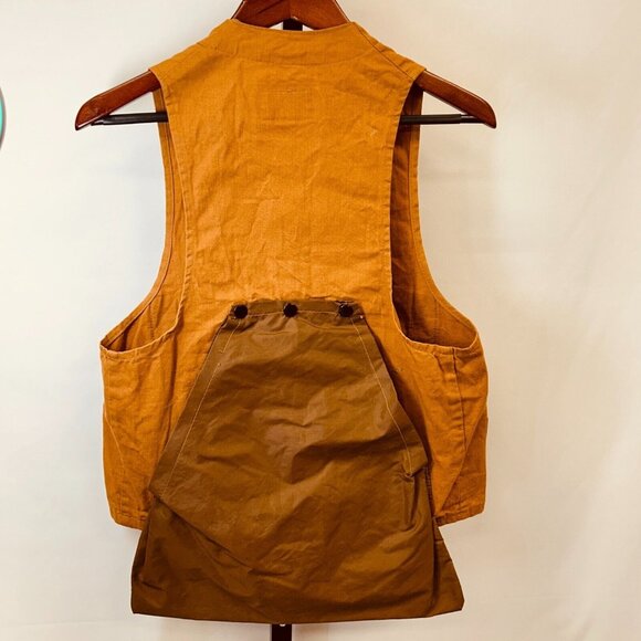 Vintage American Field Hunting Vest Size S Canvas Workwear Utility Button-Down - Picture 2 of 14
